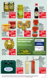 Gazetka promocyjna Kaufland - Prospekt - Gazetka - ważna od 26.07 do 26.07.2023 - strona 11 - produkty: alkohol, Alwa, auer, Bad, Blüte, blütenhonig, bree, Brühe, chardonnay, dip, elle, ente, erbsen, frucht, gin, grüne oliven, honig, hühner, junge erbsen, kikkoman, kräuter, kräutern, Kühne, lebensmittel, maggi, mineralwasser, Mineralwasser Medium, nacho, oder kräuter, olive, oliven, Pinot, pinot noir, qualitätswein, rind, rinder, roséwein, sauce, soja, sojasauce, Staatl. Fachingen, Ti, wasser, wein, Weißwein