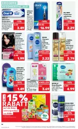 Gazetka promocyjna Kaufland - Prospekt - Gazetka - ważna od 26.07 do 26.07.2023 - strona 28 - produkty: angebot, Babynahrung, balsam, bio, bübchen, bürste, bürsten, creme, cross action, Dr. Best, duschgel, eis, elektrische zahnbürste, elnett, feuchttücher, fleisch, garnier, gin, haarspray, hipp, lack, nivea, Nivea Men, oral-b, pro-repair, Rasierschaum, Reinigung, shampoo, shampoo oder spülung, spülung, Ti, Tiere, timer, tücher, vita, vitality, windeln, zahnbürste, zahncreme, ZTE