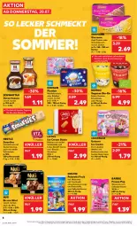 Gazetka promocyjna Kaufland - Prospekt - Gazetka - ważna od 26.07 do 26.07.2023 - strona 8 - produkty: angebot, banane, Barbie, Becher, bio, biscoff, creme, dessert, desserts, dessertsauce, dovgan, ehrmann, eis, eiscreme, frucht, fruchtsaft, kakao, linsen, mango, milch, mit frucht, nestlé, nuii, reis, saft, sauce, schoko, schokolade, Schokolinsen, Schwartau, smarties, Ti, Tüte, wasser, wassereis, ZTE, zucker