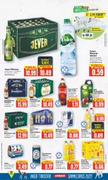 Gazetka promocyjna E Center - Angebote der Woche - Gazetka - ważna od 01.10 do 01.10.2022 - strona 11 - produkty: Astra, Benediktiner, bier, bitburger, brunnen, bügel, bügelflasche, burger, coca-cola, cola, deka, drink, eis, elle, erfrischungsgetränk, erfrischungsgetränke, fanta, flasche, flensburger, frucht, fruchtsäfte, getränk, getränke, granini, jever, jever pilsener, limo, limonade, mönchshof, natur, Nektar, pet-flasche, pils, pilsener, red bull, reis, rel, säfte, sinalco, Spaten, Spezi, Ti, volvic, wasser, ZTE