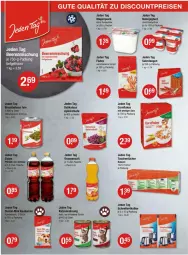 Gazetka promocyjna Vmarkt - Prospekte - Gazetka - ważna od 29.05 do 29.05.2024 - strona 14 - produkty: balsam, Becher, beere, beeren, beutel, eier, elle, ente, entkalker, flakes, flasche, je 1-liter-flasche, je 250-g-packung, joghur, joghurt, natur, naturjoghurt, orange, orangen, orangensaft, quark, saft, salz, Salzstange, Salzstangen, Schnellentkalker, Tasche, taschen, taschentücher, tücher