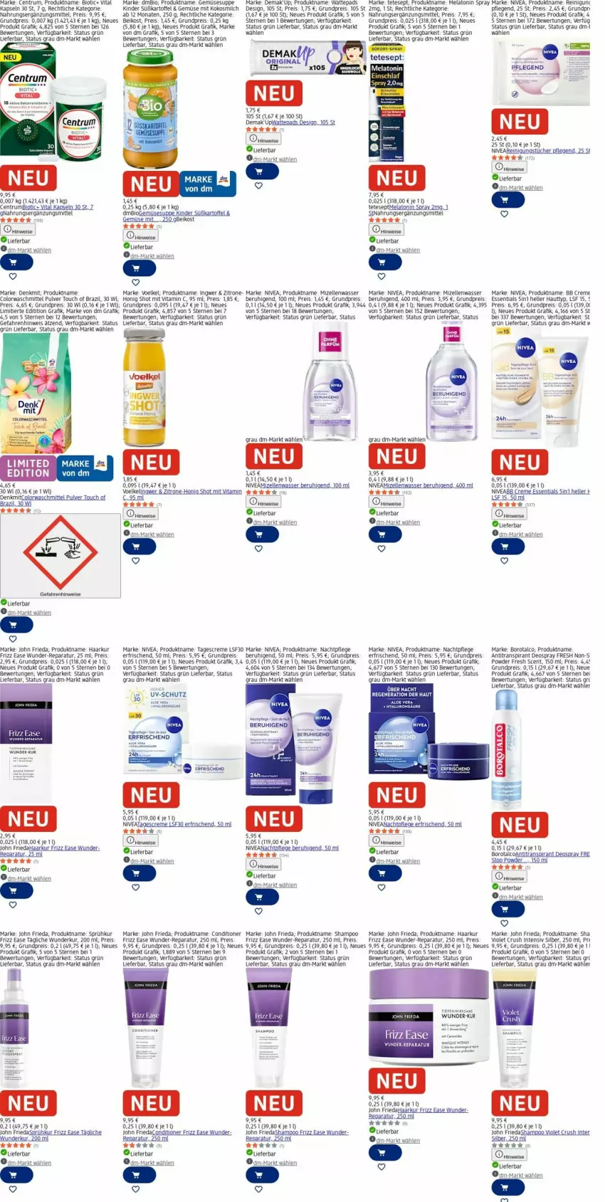 Aktueller Prospekt Dm Drogerie - Prospekte - von 30.03 bis 08.04.2026 - strona 11 - produkty: Antitranspirant, BB Creme, bio, Borotalco, colorwaschmittel, creme, deo, deospray, eis, elle, flasche, honig, hyaluron, ingwer, kartoffel, Kinder, kokos, kokosmilch, Liege, milch, mizellen, nachtpflege, nivea, Reinigung, reinigungstücher, reis, rel, Ria, rum, shampoo, suppe, tagescreme, tee, Ti, tücher, uhd, vita, Vitamin C, waschmittel, wasser, wattepads, zitrone