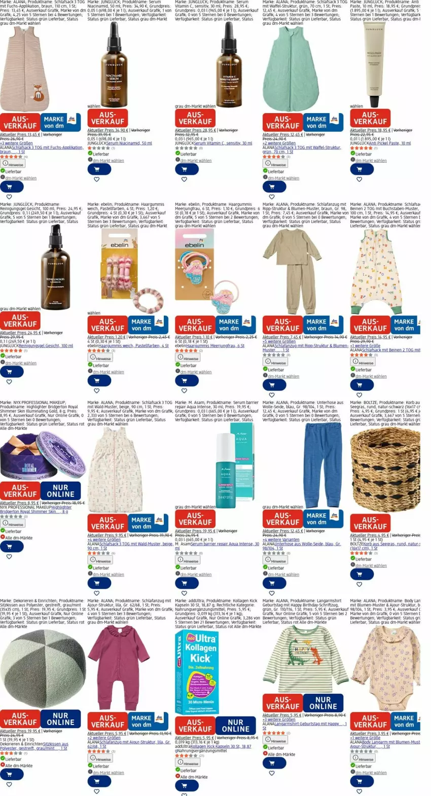 Aktueller Prospekt Dm Drogerie - Prospekte - von 30.03 bis 08.04.2026 - strona 18 - produkty: Anzug, aqua, arla, Bad, blume, blumen, body, braun, Brei, buch, cin, eis, elle, hose, Jungfrau, kissen, Kollagen, korb, Langarmshirt, mint, natur, Reinigung, Reinigungsgel, reis, Ria, rum, sac, Schlafanzug, schlafsack, Schriftzug, Serum, shirt, sim, sitzkissen, tee, Ti, vita, Vitamin C, wolle