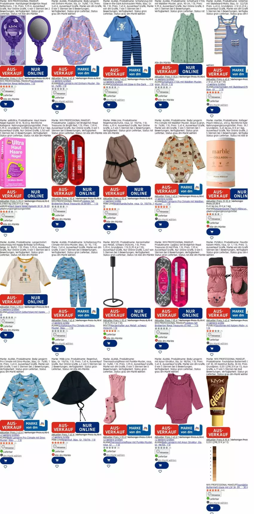 Aktueller Prospekt Dm Drogerie - Prospekte - von 30.03 bis 08.04.2026 - strona 19 - produkty: Anzug, body, braun, butter, eis, elle, handschuhe, hose, kerze, Kerzenhalter, Kollagen, Langarmshirt, Lipgloss, reis, rum, sac, Schlafanzug, schlafsack, Schriftzug, schuhe, shirt, Skateboard, spiegel, Strumpfhose, Thermostrumpfhose, Ti, usb