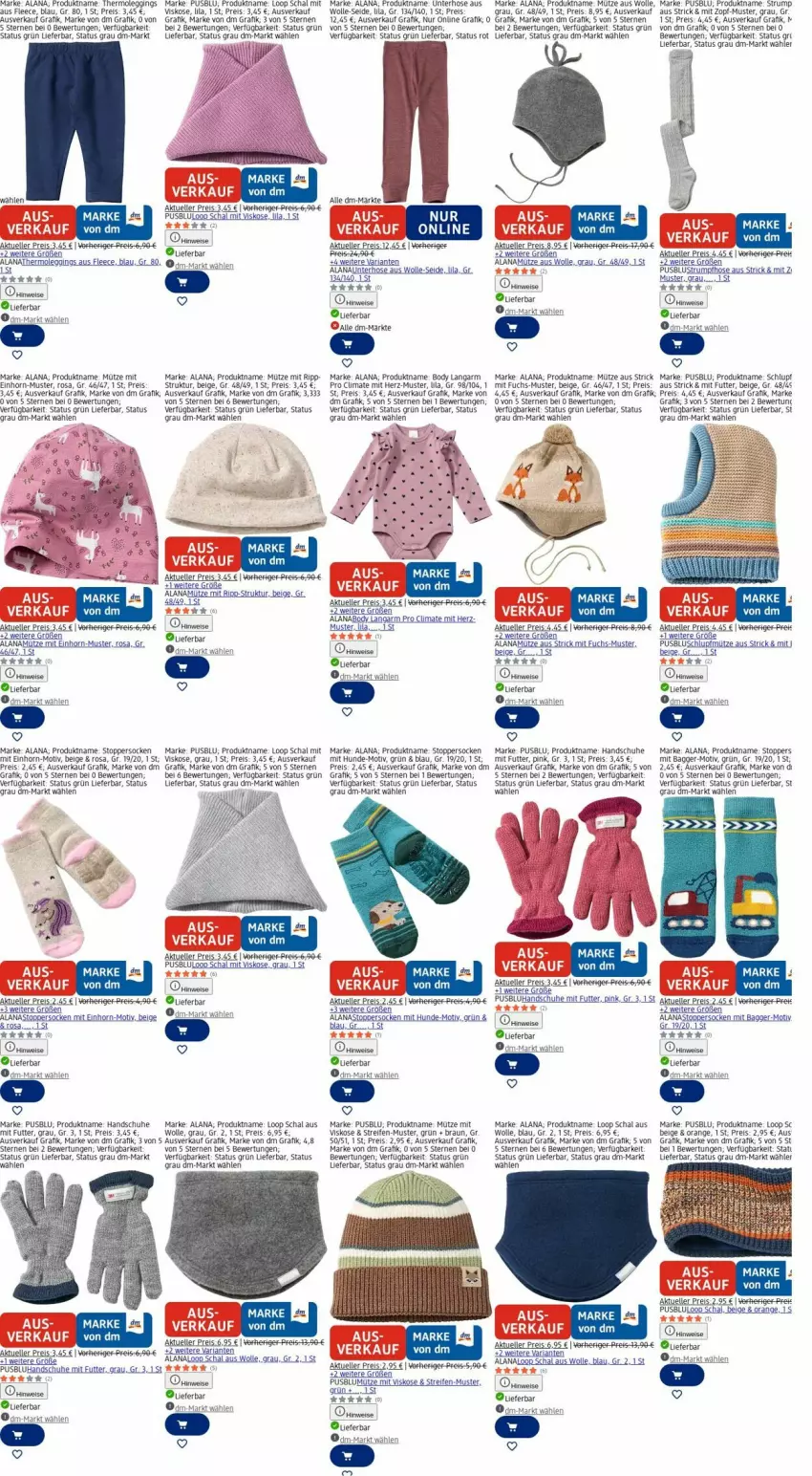 Aktueller Prospekt Dm Drogerie - Prospekte - von 30.03 bis 08.04.2026 - strona 21 - produkty: Bau, body, braun, eis, elle, gin, handschuhe, hose, leggings, Mütze, orange, reifen, reis, Ria, rum, Schal, Schlupfmütze, schuhe, socken, Strumpfhose, Thermoleggings, Ti, topper, usb, wolle