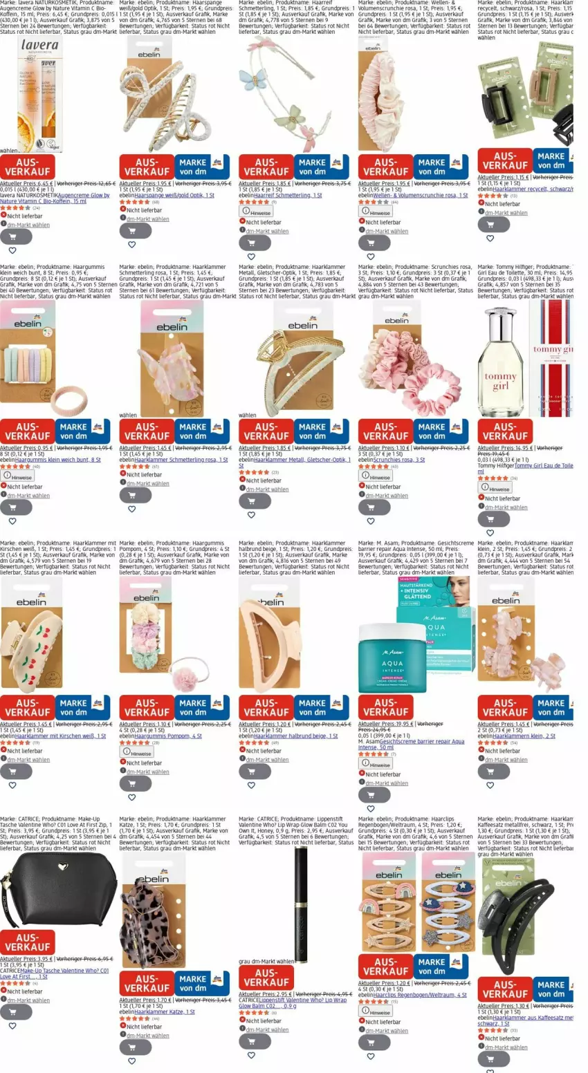 Aktueller Prospekt Dm Drogerie - Prospekte - von 30.03 bis 08.04.2026 - strona 25 - produkty: aqua, bio, creme, eau de toilette, eis, elle, Gesichtscreme, kaffee, kirsch, kirsche, kirschen, Klammern, kosmetik, lamm, latte, lavera, Lippenstift, Make-up, Mett, natur, naturkosmetik, reis, reiss, Schmetterling, Tasche, Ti, tommy hilfiger, vita, Vitamin C, wrap, Yo