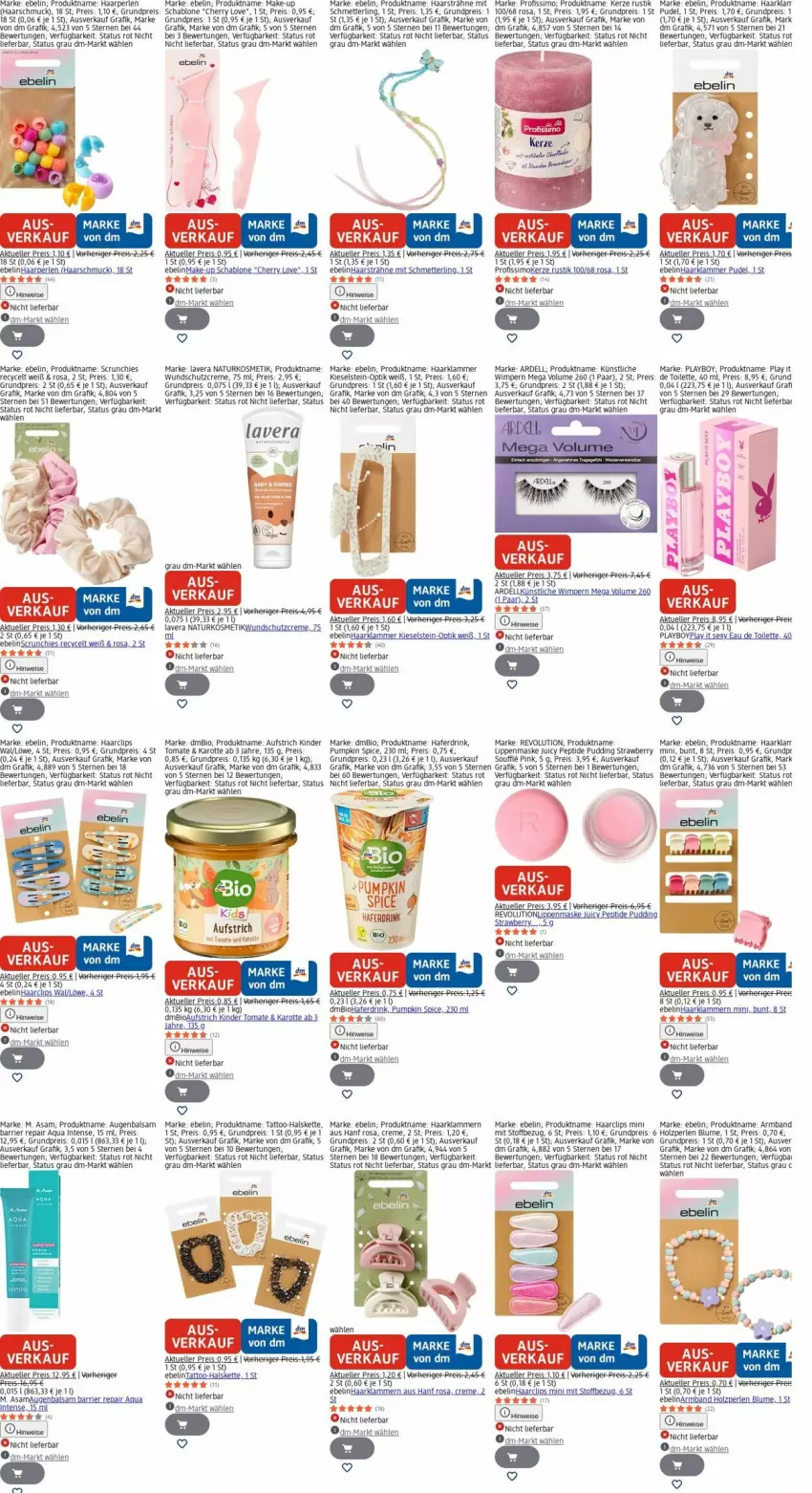 Aktueller Prospekt Dm Drogerie - Prospekte - von 30.03 bis 08.04.2026 - strona 26 - produkty: aqua, Armband, aufstrich, balsam, Bau, bio, blume, creme, dell, drink, eau de toilette, eier, eis, elle, Haarschmuck, hafer, Haferdrink, Halskette, Holz, kerze, Kette, Kinder, Klammern, kosmetik, lamm, lavera, Make-up, Maske, Mett, natur, naturkosmetik, perlen, Playboy, Profissimo, pudding, reis, rum, Schmetterling, Schmuck, Schutzcreme, sim, tee, Ti, tomate