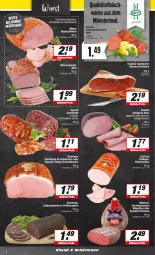 Gazetka promocyjna E Center - Angebote der Woche - Gazetka - ważna od 30.09 do 30.09.2023 - strona 4 - produkty: aufschnitt, braten, eier, eis, fleisch, fleischwaren, fleischwurst, geback, Geflügel, gin, gutfried, honig, krustenbraten, mac, Mantel, Mett, mettwurst, montorsi, nuss, obst, pfeffer, reis, Rotwurst, saft, saftschinken, salami, schinken, serrano, serrano schinken, specht, steinhaus, Ti, tisch, wurst, zwiebel, zwiebelmettwurst