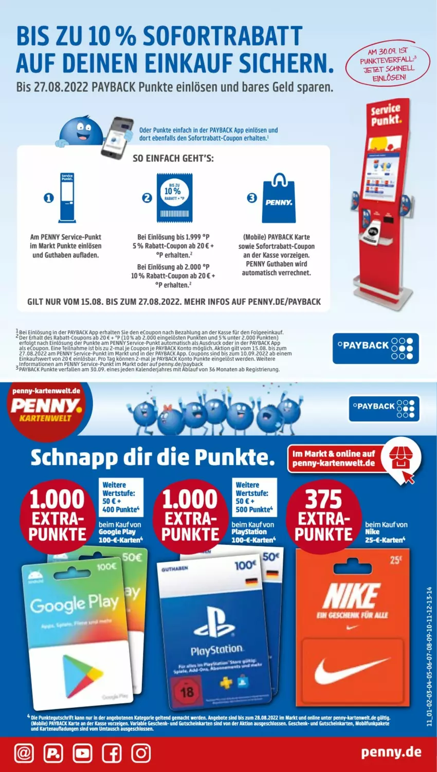 Aktueller Prospekt Penny - Prospekte - von 22.08 bis 27.08.2022 - strona 11 - produkty: auto, coupon, coupons, erde, LG, payback, rabatt-coupon, sofortrabatt, Ti, tisch