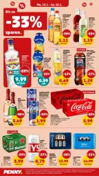 Gazetka promocyjna Penny - Prospekte - Gazetka - ważna od 18.01 do 18.01.2025 - strona 18 - produkty: alkohol, almdudler, bier, brunnen, Cap, capri-sun, coca-cola, cola, frucht, fruchtsaft, getränk, gin, Gorbatschow, granini, granini die limo, hacker pschorr, heineken, Lagerbier, limo, pepsi, pils, saft, Schwip Schwap, sekt, Ti, tyskie, zucker