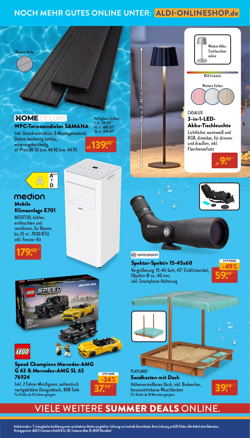 Aktueller Prospekt Aldi Nord - Von Montag - von 23.06 bis 28.06.2025 - strona 35 - produkty: akku, aldi, alle artikel ohne dekoration, Bau, champion, dekoration, eis, erde, fenster, flasche, Kinder, Leuchte, leuchten, ndk, reis, Ria, Sandkasten, smartphone, spee, Ti, tisch, tischleuchte, waschbecken