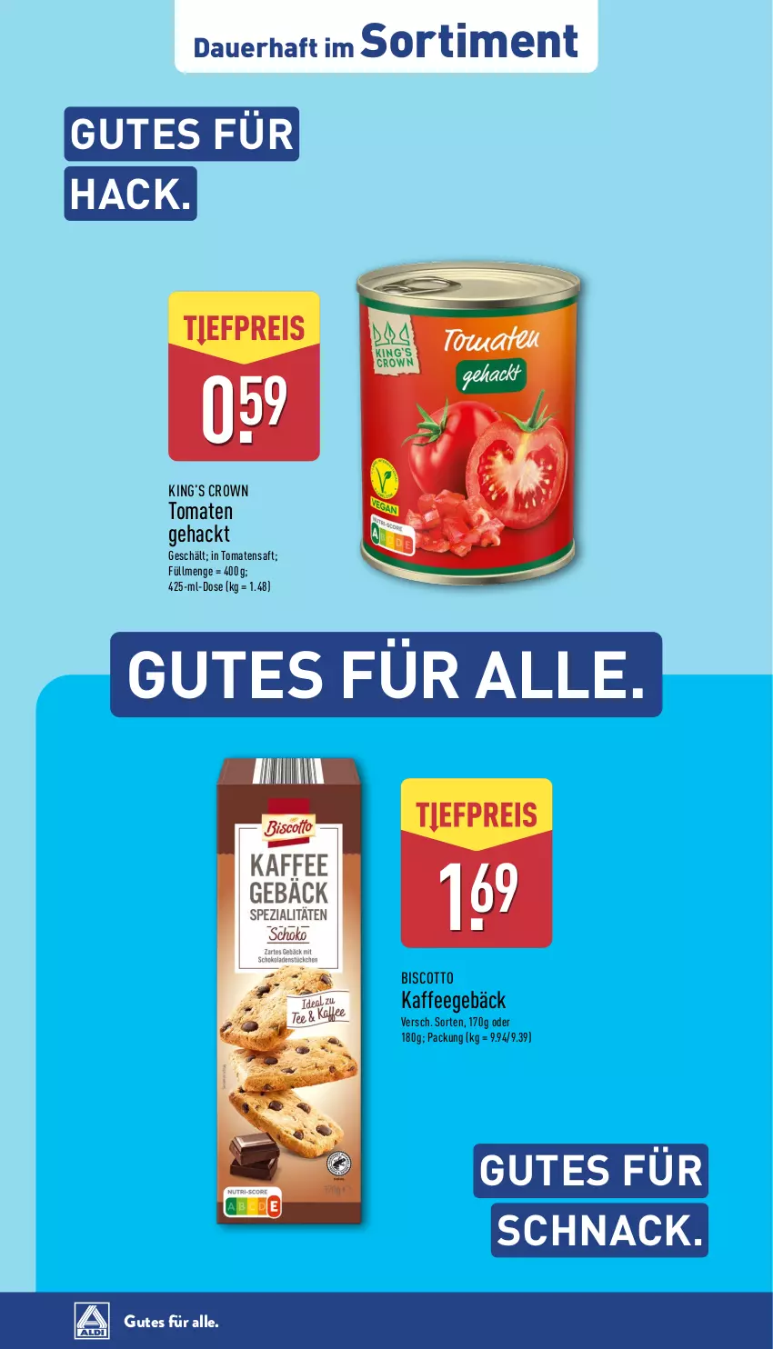 Aktueller Prospekt Aldi Nord - Von Montag - von 23.06 bis 28.06.2025 - strona 37 - produkty: auer, biscotto, kaffee, saft, Ti, tomate, tomaten, Tomatensaft
