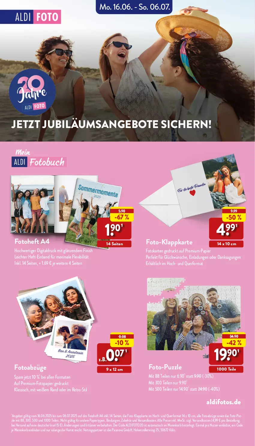 Aktueller Prospekt Aldi Nord - Von Montag - von 23.06 bis 28.06.2025 - strona 44 - produkty: aldi, angebot, angebote, auto, eis, Finish, Jubiläums, jubiläumsangebot, korb, ndk, papier, Puzzle, reis, ring, Ti, tiefpreis, tisch