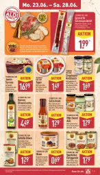 Gazetka promocyjna Aldi Nord - Von Montag - Gazetka - ważna od 28.06 do 28.06.2025 - strona 13 - produkty: aioli, fertiggericht, flasche, gin, ilag, jamón serrano, kartoffel, kartoffeln, knoblauch, küche, natives olivenöl, olive, oliven, olivenöl, olivenöl extra, salami, Salsa, sauce, serrano, Spezi, Tapas, Ti, tisch, ZTE