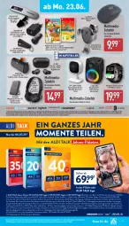 Gazetka promocyjna Aldi Nord - Von Montag - Gazetka - ważna od 28.06 do 28.06.2025 - strona 15 - produkty: aldi, aldi talk, Bank, Bau, blaupunkt, buch, burger, deka, dell, eis, elle, ente, Germ, hardware, HP, kamera, koffer, Kofferwaage, kopfhörer, lack, ladegerät, ladekabel, LG, logitech, Maus, Mode, nintendo, Nintendo Switch, Osram, powerbank, ravensburger, reis, ring, rwe, smartphone, smartwatch, sony, spee, Sport, teller, Ti, TP-Link, usb, Waage, ZTE