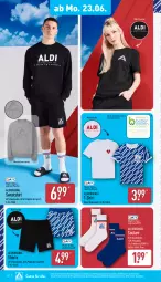 Gazetka promocyjna Aldi Nord - Von Montag - Gazetka - ważna od 28.06 do 28.06.2025 - strona 16 - produkty: aldi, Bau, baumwolle, bett, dell, Dior, eis, gin, Mode, reine baumwolle, Ria, rwe, shirt, shorts, socken, Sweatshirt, Ti, wolle