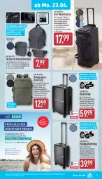 Gazetka promocyjna Aldi Nord - Von Montag - Gazetka - ważna od 28.06 do 28.06.2025 - strona 19 - produkty: aldi, Bona, buch, dell, eis, elle, erde, gürteltasche, gutschein, gutscheine, Laptop, Mode, reis, reisetasche, reisetrolley, Ria, rucksack, sac, Schal, Schale, schultergurt, Tasche, taschen, Teleskop, Ti, topf, trolley, umhängetasche
