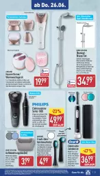 Gazetka promocyjna Aldi Nord - Von Montag - Gazetka - ważna od 28.06 do 28.06.2025 - strona 25 - produkty: akku, ambia, aufbewahrungsbox, bohne, bohnen, brause, brauseschlauch, bürste, bürsten, dell, edelstahl, eis, elektrische zahnbürste, Elektro, elle, gin, handbrause, Mode, Philips, quigg, rasierer, Reinigung, reis, Ria, Schal, schallzahnbürste, schlauch, sonicare, teller, Ti, timer, Warmwachs, wasser, zahnbürste, zahnbürsten, ZTE