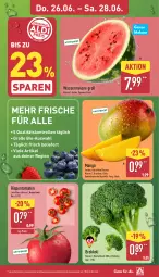 Gazetka promocyjna Aldi Nord - Von Montag - Gazetka - ważna od 28.06 do 28.06.2025 - strona 3 - produkty: bio, brokkoli, eis, mango, melone, reis, rispentomaten, Ti, tomate, tomaten, wasser, wassermelone, ZTE