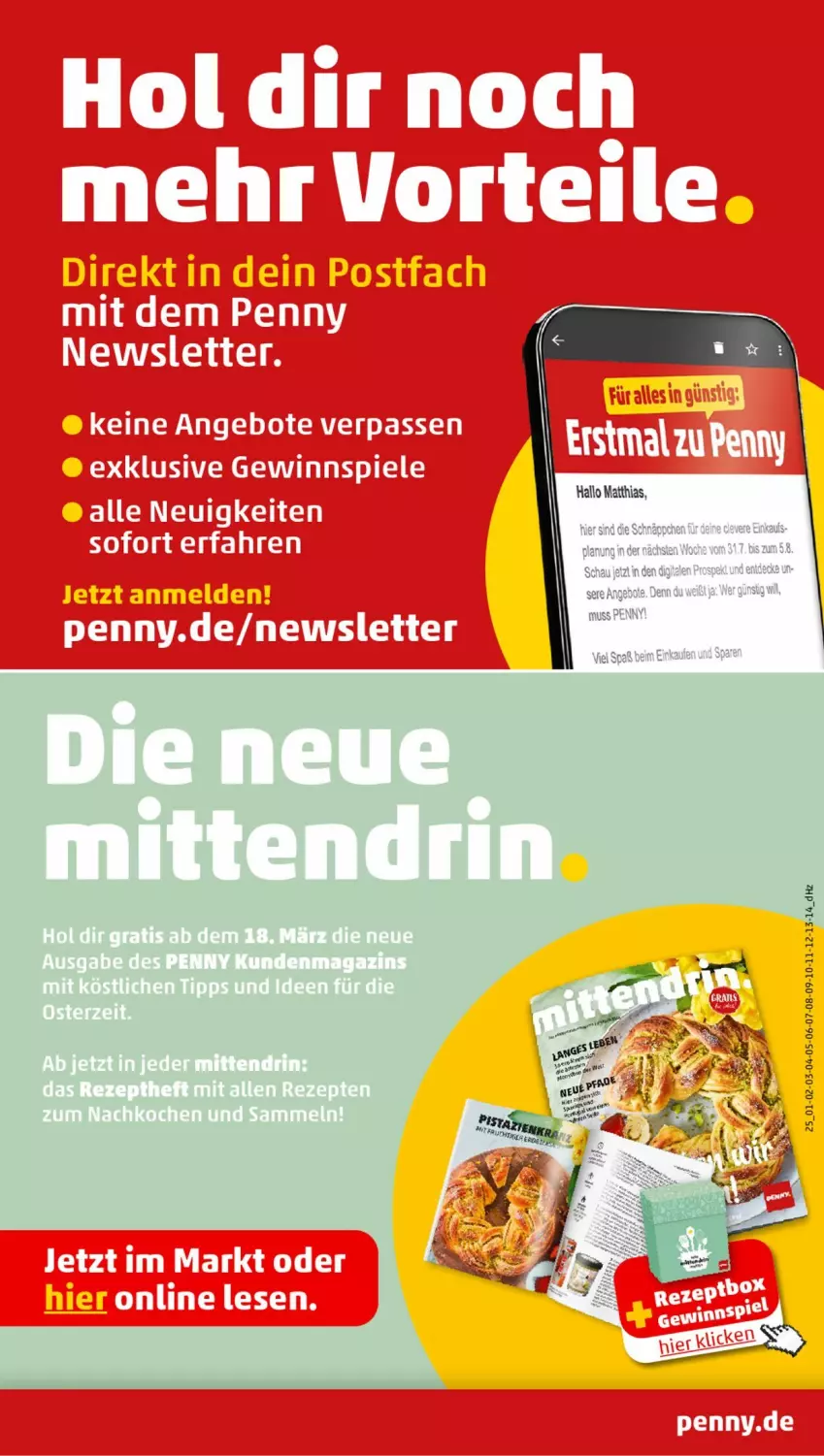 Aktueller Prospekt Penny - Prospekte - von 11.03 bis 16.03.2024 - strona 25 - produkty: angebot, gewinnspiel, gin, LG, magazin, rezept, rezepte, schnäppchen, Spiele, Ti