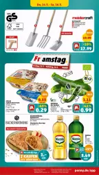 Gazetka promocyjna Penny - Prospekte - Gazetka - ważna od 16.03 do 16.03.2024 - strona 29 - produkty: apfel, bio, bio-zucchini, blätterteig, edelstahl, gabel, Garten, Holz, joghur, joghurt, joghurt mit der ecke, keimöl, mazola, Müller, natur, Spaten, tee, Yo, zucchini