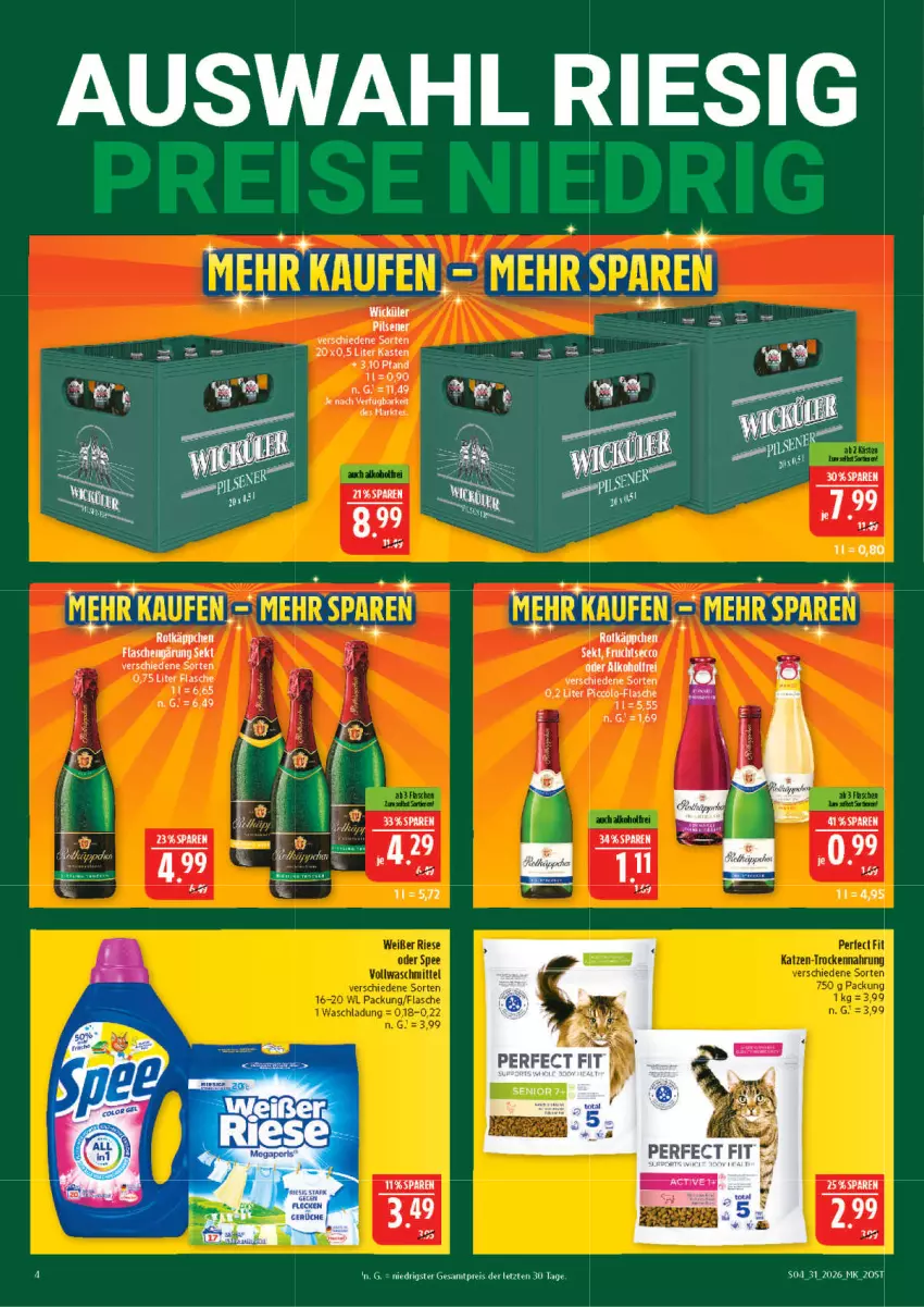 Aktueller Prospekt Marktkauf - Prospekt - von 26.07 bis 01.08.2026 - strona 4 - produkty: ecco, eis, flasche, frucht, fruchtsecco, kleber, Perfect Fit, reis, rotkäppchen, sekt, Ti