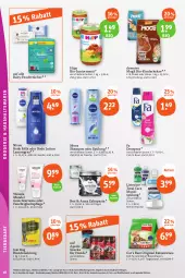 Gazetka promocyjna Tegut - Angebote der Woche - Gazetka - ważna od 19.08 do 19.08.2023 - strona 18 - produkty: beutel, bio, body, body lotion, body milk, creme, deo, deospray, feuchtigkeitspflege, feuchttücher, flasche, Gesichtscreme, gin, hipp, hundenahrung, kakao, Katzenstreu, keks, kekse, Kinder, kokos, kosmetik, listerine, Lotion, mandel, mundspülung, natur, naturkosmetik, nivea, pasta, pflanze, pflanzen, shampoo, shampoo oder spülung, snack, snacks, spülung, telefon, Ti, total care, tücher, uhr, weleda, zahnpasta