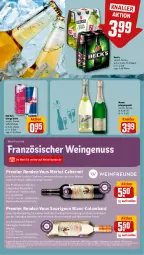 Gazetka promocyjna Rewe - Prospekte - Gazetka - ważna od 27.01 do 27.01.2024 - strona 11 - produkty: angebot, beere, beeren, cabernet, cuvée, drink, elle, energy drink, Finish, flasche, frucht, gewürz, jahrgangssekt, lebensmittel, leine, merl, merlot, mumm, nuss, red bull, rotwein, sauvignon, sauvignon blanc, sekt, telefon, Ti, topf, wein, weine