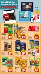 Gazetka promocyjna Rewe - Prospekte - Gazetka - ważna od 27.01 do 27.01.2024 - strona 12 - produkty: barilla, basilico, bohne, bohnen, bohnenkaffee, coupon, coupons, debeukelaer, eintopf, eis, erasco, gemahlener bohnenkaffee, genovese, gulasch, Gulaschsuppe, jacobs, kaffee, knorr, korn, linsen, linsen-eintopf, löslicher bohnenkaffee, maggi, Meister, meisterröstung, Mon Chéri, Nescafé, nescafé gold, pesto, prinzen rolle, reis, ritter, ritter sport, salat, schoko, schokolade, Sport, suppe, Ti, topf