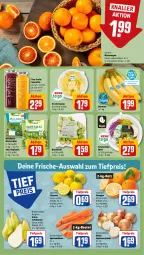 Gazetka promocyjna Rewe - Prospekte - Gazetka - ważna od 27.01 do 27.01.2024 - strona 6 - produkty: ananas, banane, bananen, beutel, Birnen, Blutorange, bonduelle, eis, elle, Falafel, kopfsalat, LG, möhren, orange, orangen, reis, rosen, Rosenkohl, salat, Schal, Schale, smoothie, speisemöhren, Speisezwiebeln, sweet ananas, tafelbirnen, Ti, tiefpreis, true fruits, Wild, zitrone, zitronen, zwiebel, zwiebeln