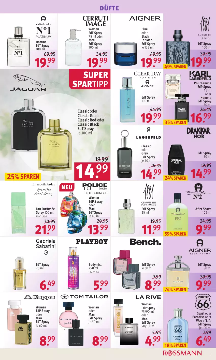 Aktueller Prospekt Rossmann - Prospekte - von 29.08 bis 02.09.2022 - strona 5 - produkty: after shave, body, edp spray, edt spray, lack, parfum, spartipp, Ti