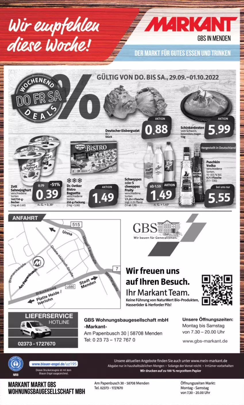 Aktueller Prospekt Markant - Prospekte - von 26.09 bis 01.10.2022 - strona 16 - produkty: angebot, angebote, Bau, bio, Brei, brut, eier, elle, hasseröder, lieferservice, natur, oreo, pils, rwe, tee, Ti, uhr