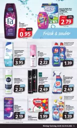 Gazetka promocyjna Markant - Prospekte - Gazetka - ważna od 01.10 do 01.10.2022 - strona 15 - produkty: aktiv gel, Alwa, Always, arla, bio, biozidprodukte, Cap, deo, eis, ente, flasche, gin, Haarlack, haarspray, haushaltstücher, lack, nivea, Nivea Men, pril, Rasierschaum, Rauch, reis, rwe, salz, schwarzkop, schwarzkopf, slip, slipeinlagen, spee, spülmittel, Taft, Ti, tücher, wc ente, ZTE