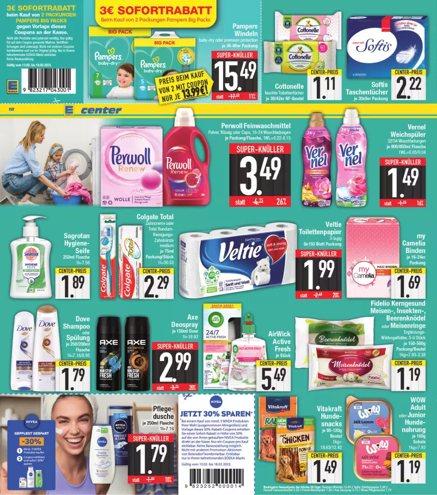 Aktueller Prospekt E Center - Angebote der Woche - von 13.02 bis 18.02.2023 - strona 18 - produkty: axe, coupon, dove, Ti, Yo