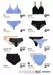 Gazetka promocyjna Zeeman - Prospekte - Gazetka - ważna od 05.07 do 05.07.2024 - strona 7 - produkty: Bau, baumwolle, bett, Brazilian, LG, ring, slip, String, Ti, wolle