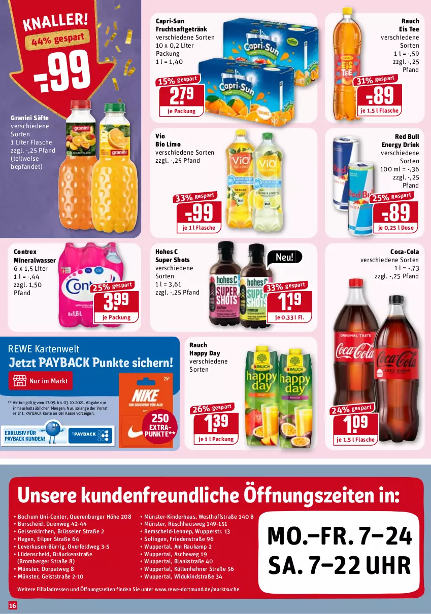 Aktueller Prospekt Rewe - REWE Ihr Kaufpark - von 27.09 bis 02.10.2021 - strona 16