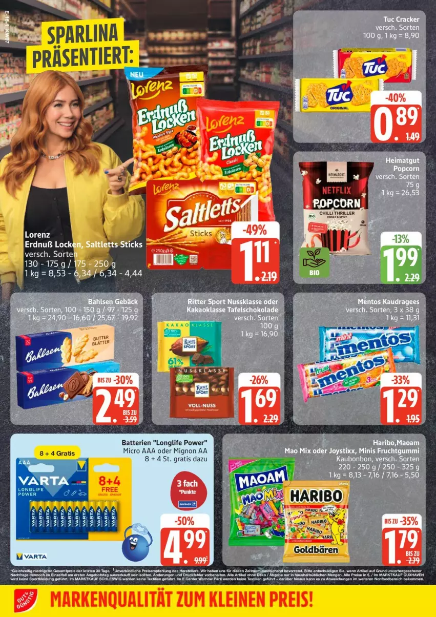 Aktueller Prospekt Edeka - Prospekte - von 09.02 bis 14.02.2026 - strona 20 - produkty: batterie, batterien, butter, eis, goldbären, leine, longlife, reis, Ti