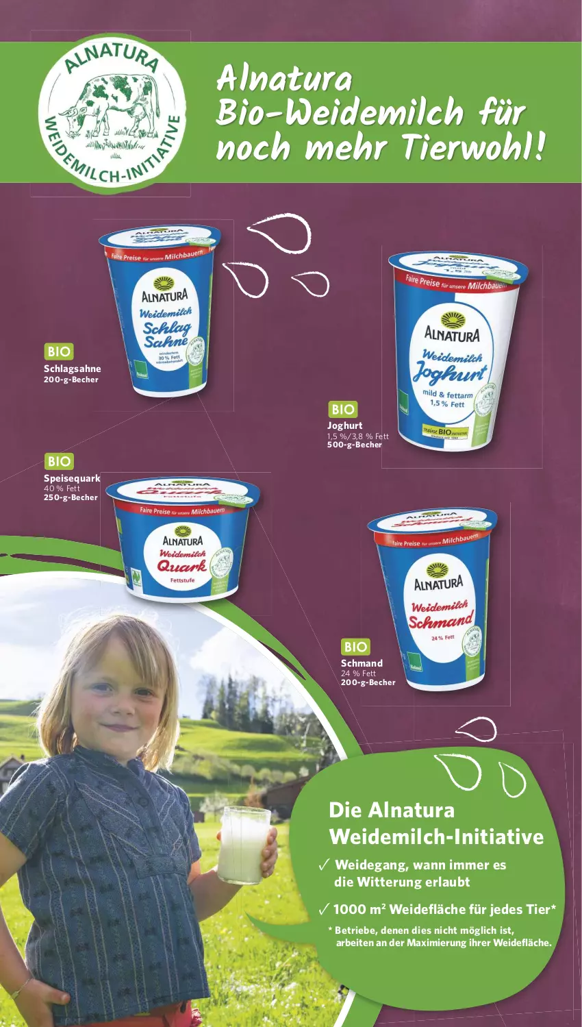 Aktueller Prospekt Combi - Prospekte - von 03.06 bis 08.06.2024 - strona 2 - produkty: Becher, bio, eis, joghur, joghurt, milch, natur, natura, quark, sahne, schlagsahne, schmand, speisequark, Ti, weidemilch