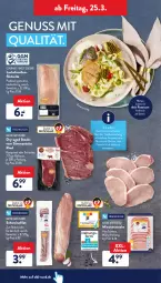 Gazetka promocyjna AldiSud - ALDI Aktuell - Gazetka - ważna od 26.03 do 26.03.2022 - strona 30 - produkty: aldi, braten, butter, eis, elle, entrecôte, filet, filets, fleisch, forelle, grill, küche, Küchen, lachs, mac, minutensteaks, nuss, reis, rel, rind, rum, rumpsteak, schwein, schweine, schweinefilet, sim, steak, steaks, Ti, tisch, wein, weine