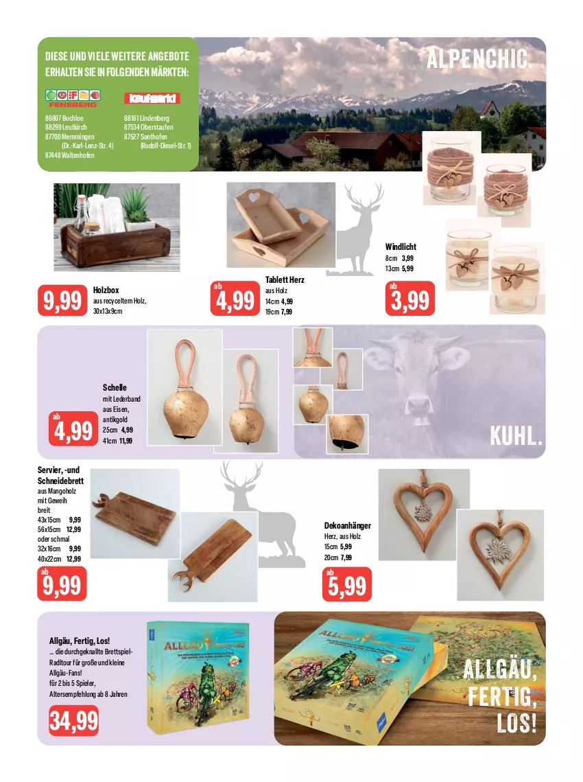 Aktueller Prospekt Feneberg - Prospekte - von 03.08 bis 05.08.2023 - strona 15 - produkty: angebot, angebote, Anhänger, Brei, buch, chloe, Diesel, eis, elle, emmi, Holz, leine, LG, mango, Ofen, schneidebrett, Spiele, tablet, tablett, Ti, windlicht