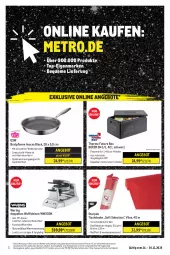Gazetka promocyjna Metro - Online: Wochen-Angebote - Gazetka - ważna od 30.11 do 30.11.2025 - strona 1 - produkty: angebot, angebote, backofen, Behälter, bratpfanne, Brei, decke, eimer, eis, erde, gsw, lack, lebensmittel, Metro, ndk, Ofen, Palette, pfanne, Rauch, reis, Ria, ring, rwe, spülmaschinen, Ti, tisch, tischdecke, Waffeleisen, wasser