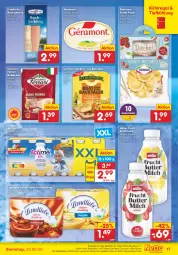 Gazetka promocyjna Netto Marken-Discount - Filial-Angebote - Gazetka - ważna od 25.06 do 25.06.2022 - strona 17 - produkty: actimel, angebot, baguette, baguettes, bestpreis, Bistro Baguette, butter, buttermilch, Dr. Oetker, eis, frucht, géramont, Grießpudding, Käse, kühlregal, landliebe, leerdammer, milch, Müller, pasta, pudding, regal, Reibekäse, reis, sahne, Saibling, steinhaus, Ti, ZTE