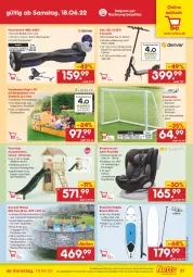 Gazetka promocyjna Netto Marken-Discount - Filial-Angebote - Gazetka - ważna od 25.06 do 25.06.2022 - strona 37 - produkty: abdeckplane, akku, angebot, ball, Bank, eis, elle, Holz, Kinder, Kindersitz, kopfstütze, ndk, pool, reifen, Reinigung, reis, Ria, rucksack, sac, Sandkasten, Schütze, scooter, sitzbank, Sport, Ti, ZTE