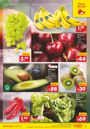 Gazetka promocyjna Netto Marken-Discount - Filial-Angebote - Gazetka - ważna od 25.06 do 25.06.2022 - strona 5 - produkty: angebot, asti, avocado, banane, bananen, bestpreis, beutel, eis, Elan, früchte, kirsch, kirsche, kirschen, kiwi, obst, paprika, paprika rot, reis, Romanasalat, salat, Spitzpaprika, Ti, trauben, ZTE