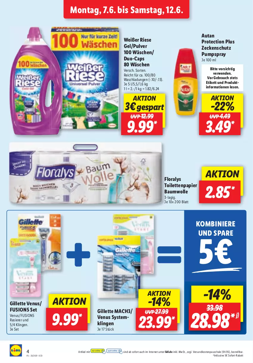 Aktueller Prospekt Lidl - Aktionsprospekt - von 07.06 bis 12.06.2021 - strona 4