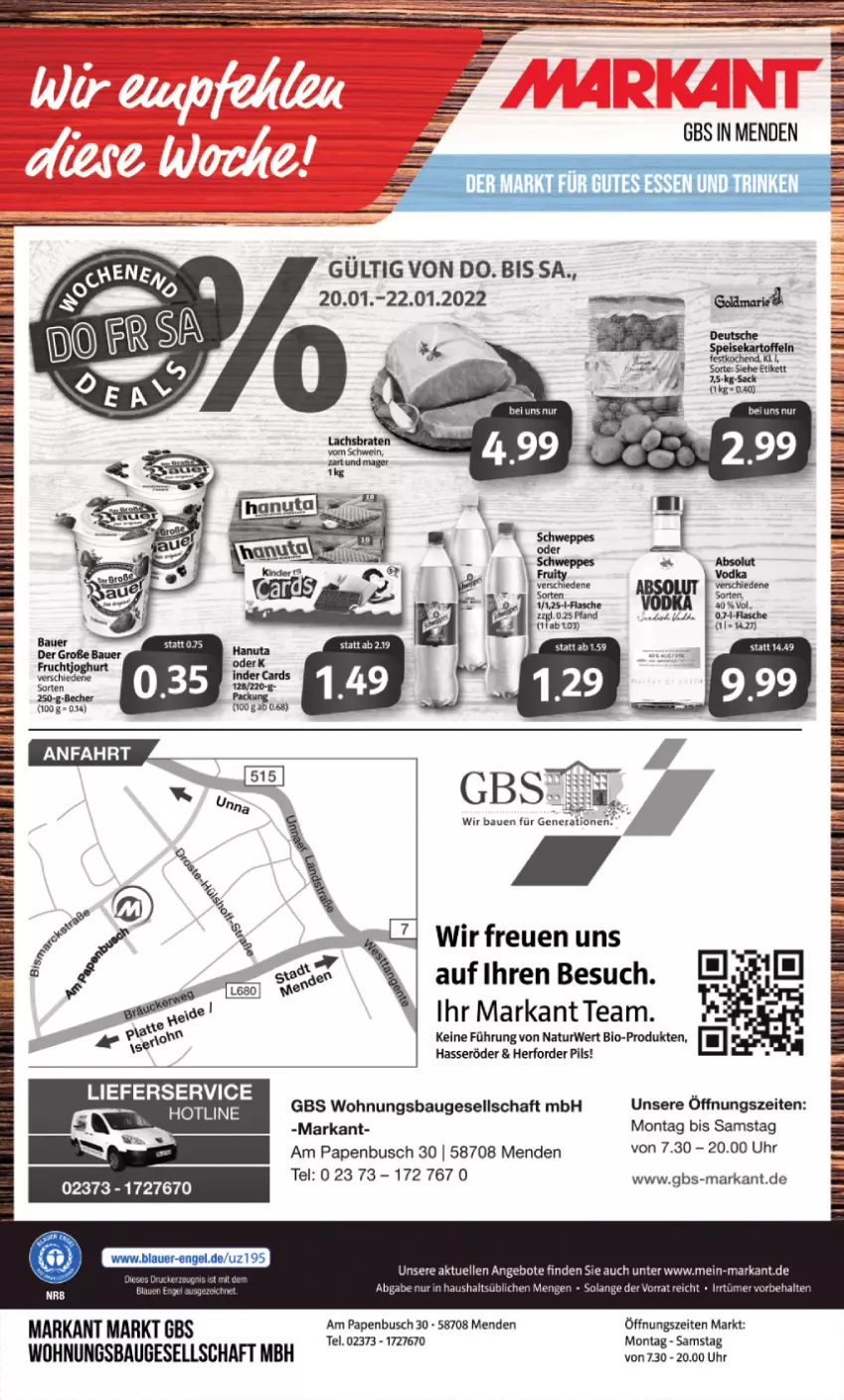 Aktueller Prospekt Markant - Prospekte - von 17.01 bis 22.01.2022 - strona 12 - produkty: angebot, angebote, auer, Bau, bio, brie, drucker, elle, Engel, gutes essen, hasseröder, kerze, lieferservice, natur, pils, rwe, Ti, uhr