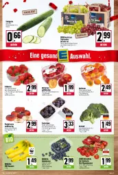 Gazetka promocyjna Kupsch - Angebote der Woche - Gazetka - ważna od 13.08 do 13.08.2022 - strona 3 - produkty: aprikose, aprikosen, banane, bananen, beere, beeren, bio, brokkoli, deka, edeka bio, eis, erdbeere, erdbeeren, fleisch, gurke, heidelbeere, heidelbeeren, korb, mini-rispentomaten, Nektar, nektarinen, pfirsich, pfirsiche, plattpfirsiche, rispentomaten, salat, Salatgurke, Schal, Schale, tafeltrauben, Ti, tomate, tomaten, trauben