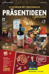 Gazetka promocyjna Metro - Präsentideen Spezial - Gazetka - ważna od 24.12 do 24.12.2022 - strona 1 - produkty: Abtei, Bau, beere, beeren, chips, erdnüsse, flasche, frucht, Geschenkbox, karamell, kartoffel, kraft, kuchen, Kugel, Lebkuchen, mac, Metro, pralinen, schoko, schokolade, schokoladen, Spezi, spirituosen, tee, Teelicht, Ti, Trüffel, usb, Weihnachtsbaum, wein