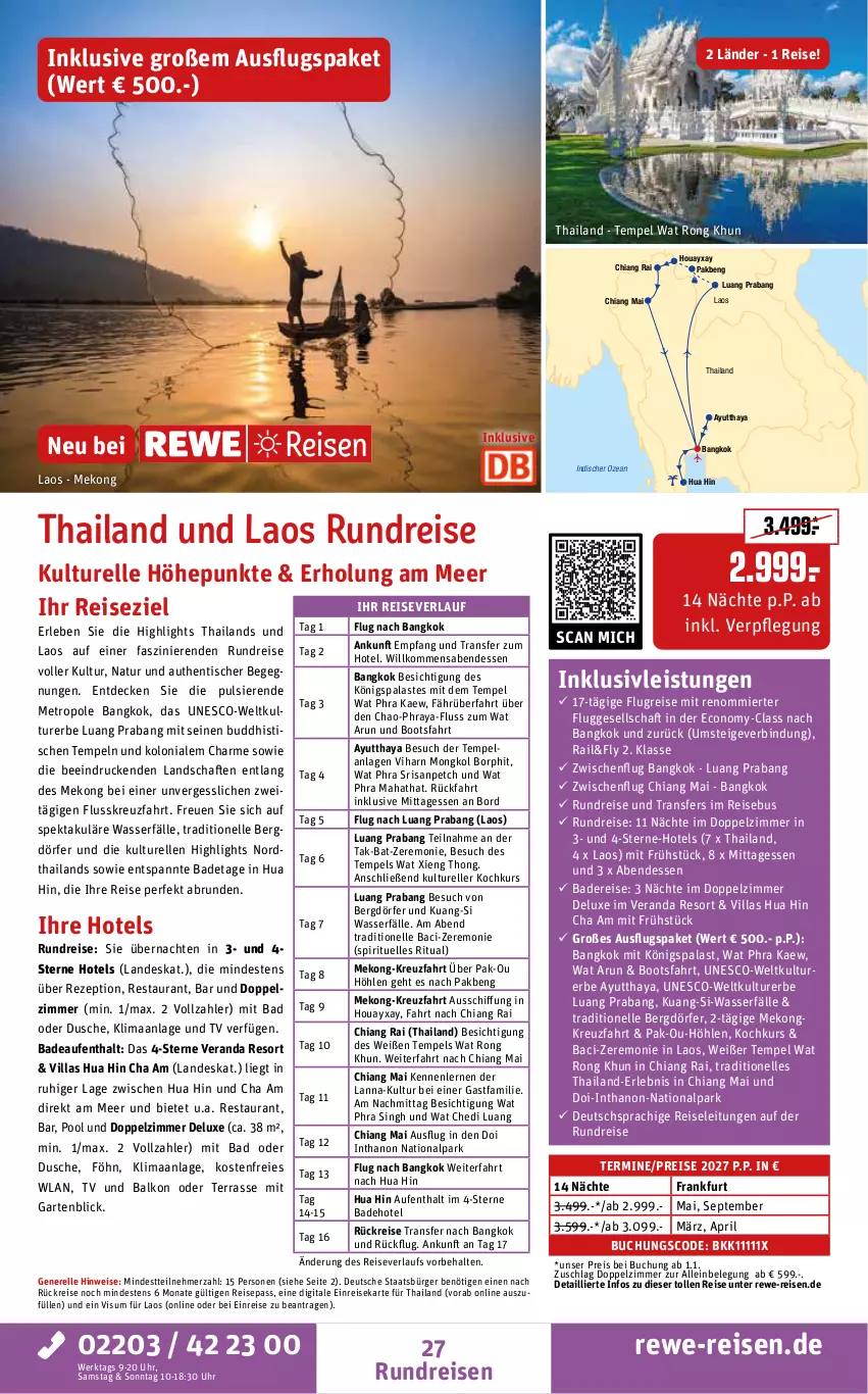 Aktueller Prospekt Rewe Reisen - Reiseprospekt - von 30.10 bis 25.12.2026 - strona 27 - produkty: Bad, buch, chia, decke, deutschsprachige reiseleitung, dusche, eis, Elan, elle, Garten, inklusivleistungen, Metro, natur, pool, pril, reis, reiseverlauf, rel, rezept, Ti, tisch, uhr, wasser