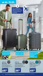 Gazetka promocyjna Aldi Nord - Aldi-Vorschau - Gazetka - ważna od 28.05 do 28.05.2022 - strona 20 - produkty: aldi, angebot, angebote, Bona, eis, gin, kleid, kleider, Liege, reis, reisetrolley, Ria, Schal, Schale, Tasche, Teleskop, Ti, trolley, ZTE